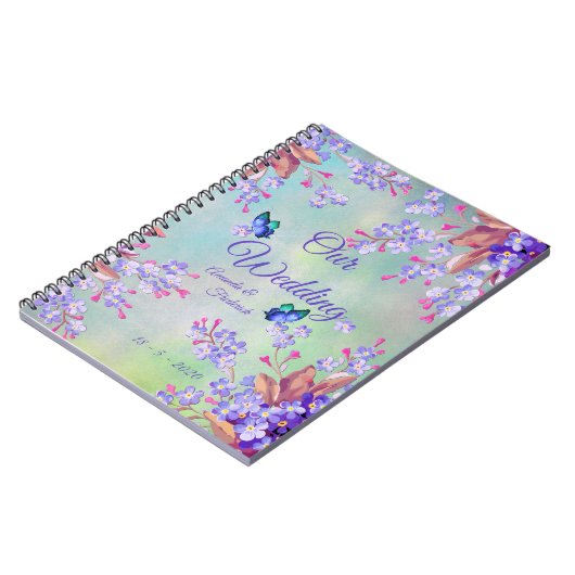 Carnet Lilac Lavender Mariage (Côté gauche)