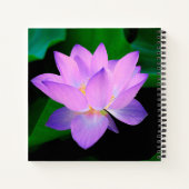 Carnet Lilac Lotus Flower Monogramme (Dos)