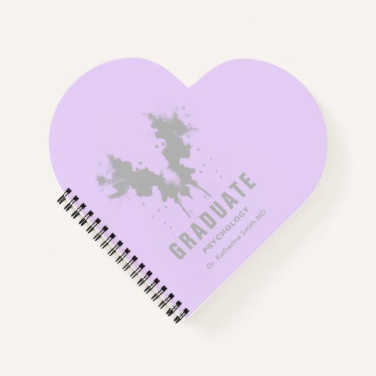 Carnet Lilac Psychology Gray Rorschach Test Design Pers (Devant)