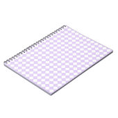 Carnet Lilac Purple Diamond À damiers motif (Côté gauche)
