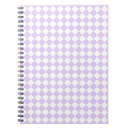 Carnet Lilac Purple Diamond À damiers motif (Devant)