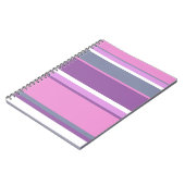 Carnet Lilac rayures (Côté gauche)