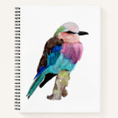 Carnet Lilac Roller Breast Bird (Devant)