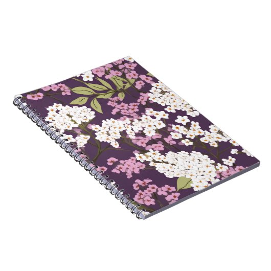 Carnet Lilacs Sur Violet (Côté Droit)