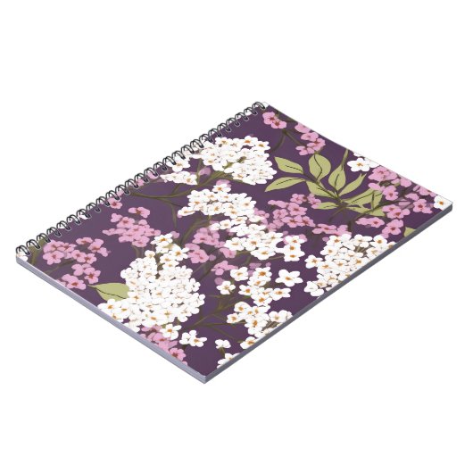 Carnet Lilacs Sur Violet (Côté gauche)