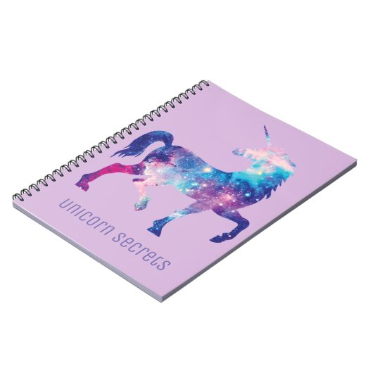 Carnet lilas de secrets de licorne (Côté gauche)