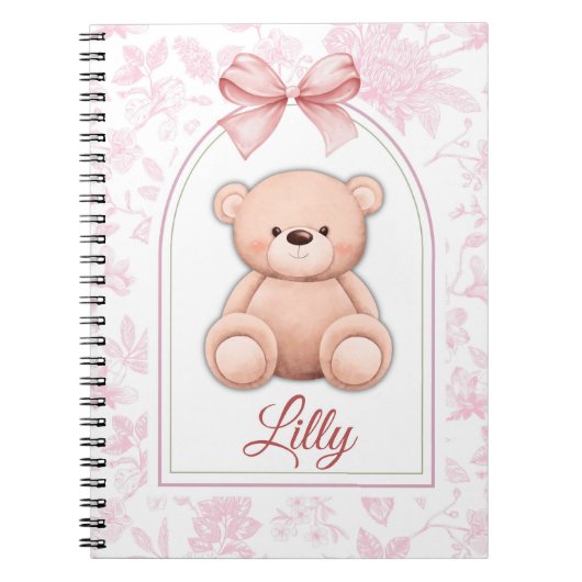 Carnet Lilly | Conception personnalisée d'ours en peluche (Devant)