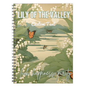 Carnet Lily de la vallée Mois de naissance Fleur japonais