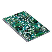 Carnet Lily de la vallée. Motif arrière - plan transparen (Côté Droit)