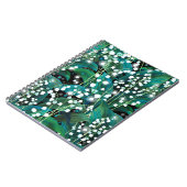 Carnet Lily de la vallée. Motif arrière - plan transparen (Côté gauche)