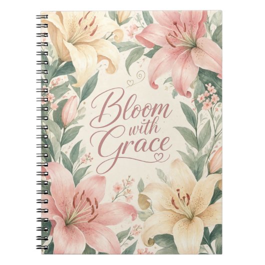 Carnet Lily : Fleurir avec grâce (Devant)