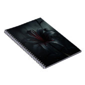 Carnet Lily noire gothique (Côté Droit)