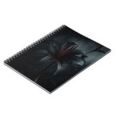 Carnet Lily noire gothique (Côté gauche)