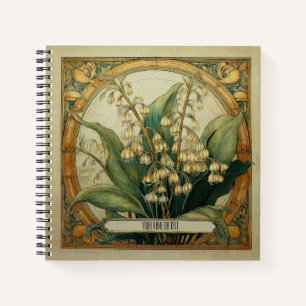 Carnet Lily of the Valley Art Nouveau