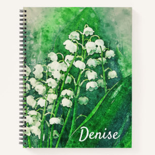 Carnet Lily of the Valley Ordinateur portable personnalis
