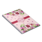 Carnet Lily & Peony Rose floral (Côté Droit)