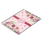 Carnet Lily & Peony Rose floral (Côté gauche)