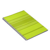 Carnet Lime et couleur vert foncé rayure moderne (Côté Droit)