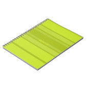 Carnet Lime et couleur vert foncé rayure moderne (Côté gauche)