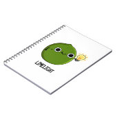 Carnet Lime-light Fruit Drôle Pun Lime (Côté gauche)