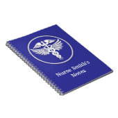 Carnet L'infirmière de médecin note le bleu (Côté Droit)