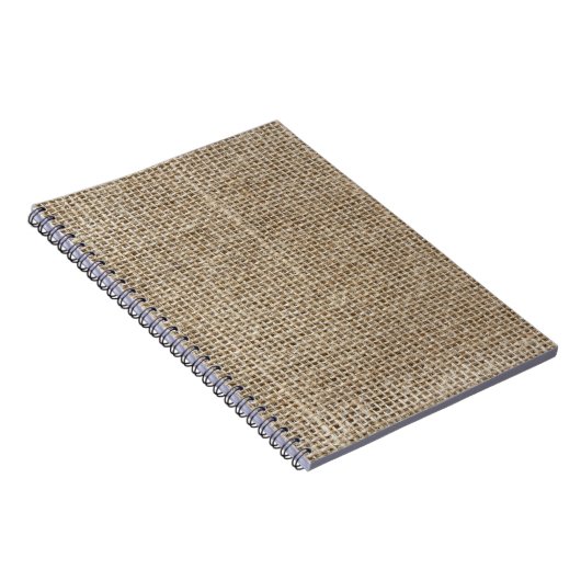 Carnet Linge brut : Tissu texturé naturel. (Côté Droit)