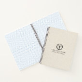 Carnet Linge de Crème Lumière Texture Logo Black Justice (Intérieur)