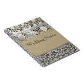 Carnet Linge de dentelle mariage blanc classique jolie (Côté Droit)