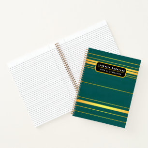 Carnet Linge Luxe Moderne Green Gold Texture Collection
