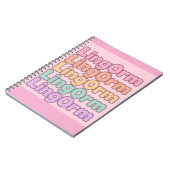 Carnet Lingorm Kawaii Bubble Letter (Côté gauche)