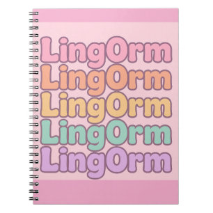 Carnet Lingorm Lettre Bulleuse Kawaii