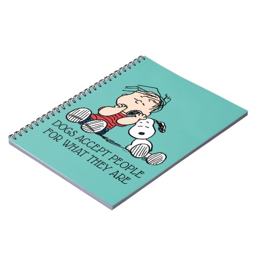 Carnet Linus consolé avec l'oreille de Snoopy (Côté gauche)