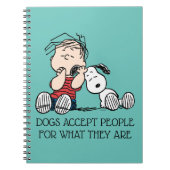 Carnet Linus consolé avec l'oreille de Snoopy (Devant)