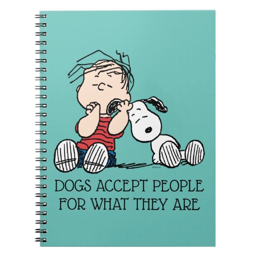 Carnet Linus consolé avec l'oreille de Snoopy (Devant)