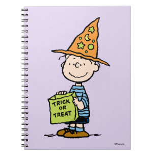 Carnet Linus des Peanuts en sorcier pour Trick Or Treat
