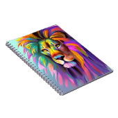 Carnet Lion Abstrait Face Mystical Imaginaire Art (Côté Droit)