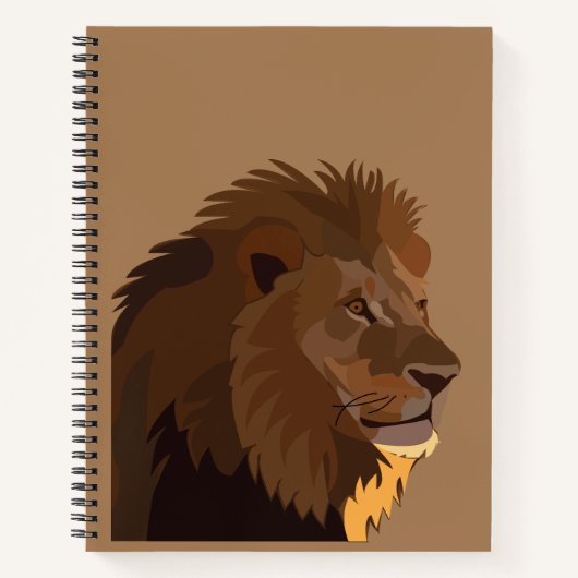 Carnet Lion Animal de la faune Lion (Devant)