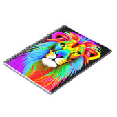 Carnet Lion arc-en-ciel Neon (Côté gauche)