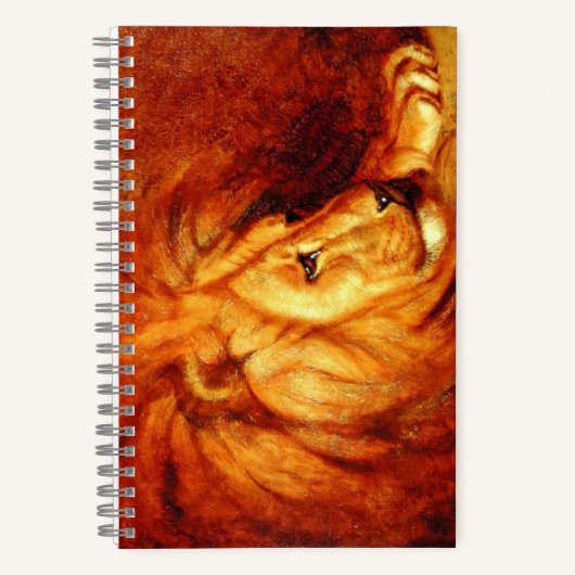 Carnet Lion au repos (par Abbott Handerson Thayer) (Recto)