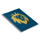 Carnet Lion Avec Couronne - Or Style 1 (Côté Droit)