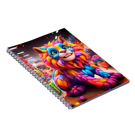 Carnet Lion coloré (Côté Droit)