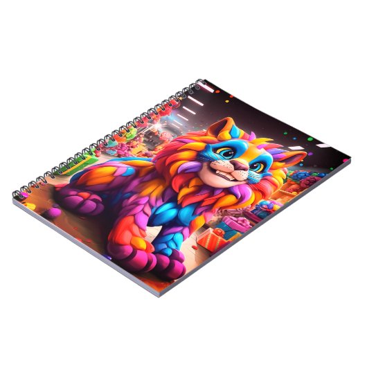 Carnet Lion coloré (Côté gauche)