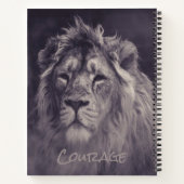 Carnet Lion Courage Roi de la Jungle (Dos)