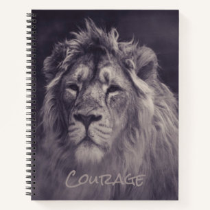 Carnet Lion Courage Roi de la Jungle