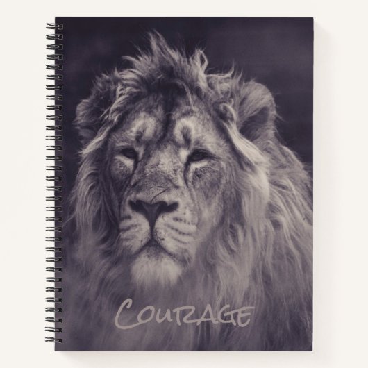 Carnet Lion Courage Roi de la Jungle (Devant)