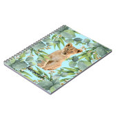 Carnet Lion Cub Cub Turquoise Jungle Green Forest (Côté gauche)