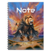 Carnet Lion Cyber des Terres Désolées (Devant)