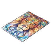 Carnet Lion d'aquarelle mystique (Côté gauche)