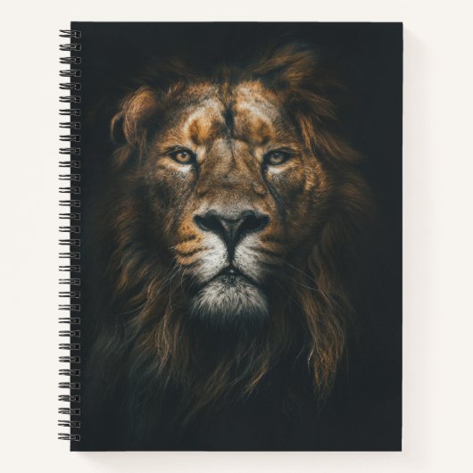 Carnet Lion Dark Arrière - plan Photo (Devant)