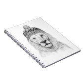 Carnet Lion d'hiver (bw) (Côté Droit)